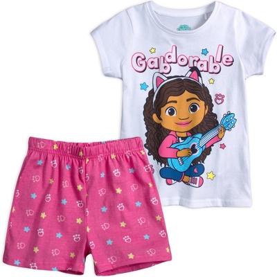 Dívčí letní pyžamo Gabby´s Dollhouse růžové