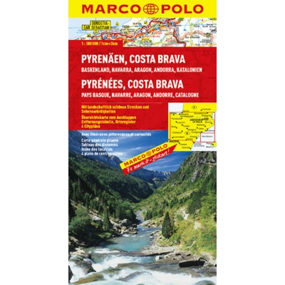 Marco Polo Pyreneje Costa Brava 1:300 000 automapa