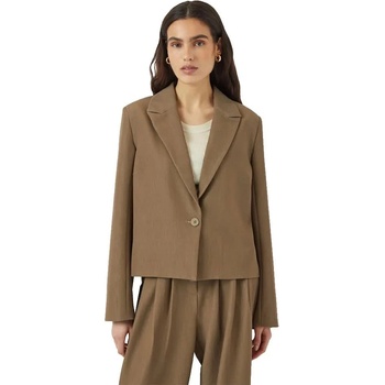 YAS Сако Yas Dakota blazer - Brown (Lead Gray)