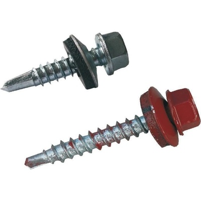 SATJAM Spojovací vruty lakované - SDT samovr.šrouby-dřevo 4,8x35 - RAL3011 Červená Z1761 – Sleviste.cz