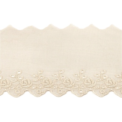 Bavlněná madeira - štykování šíře 10 cm Varianta: 2 krémová, Balení: 13.5 m 61031/158044/282816 – Zboží Dáma