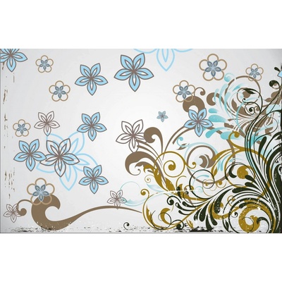 Postershop Fototapeta vliesová Malované květiny 1 , rozměry 152,5x104 cm