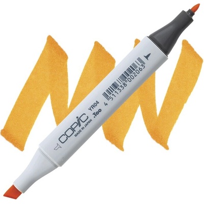 Lihová fixa COPIC Classic oboustranná Fine & Chisel, Chrome orange (YR04)