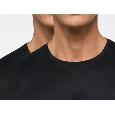 Luxusní tričko Eterna 1863 s krátkým rukávem kulatý výstřih 2ks černé