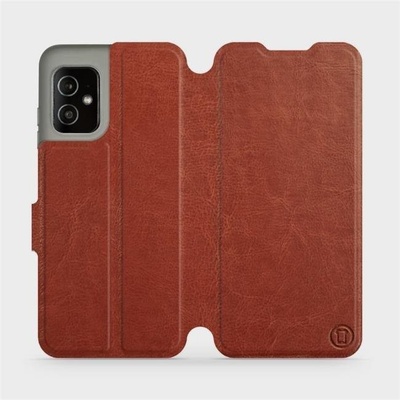 Mobiwear flip Asus Zenfone 8 Brown&Gray