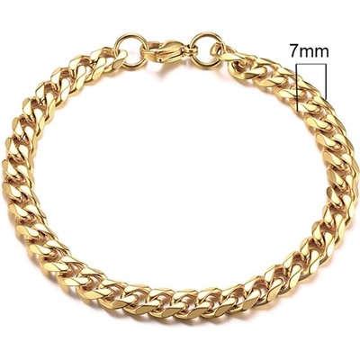 Daniel Dawson Ocelový náramek Daniel Gold řetízek chirurgická ocel NR2064/18 zlatá