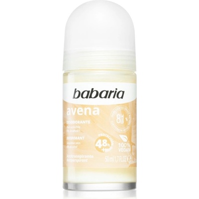 Babaria Deodorant Oat antiperspirant roll-on pro citlivou pokožku 50 ml