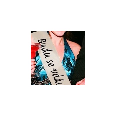 Svatební šerpa pro nevěstu - Budu se vdávat... - krémová – Zbozi.Blesk.cz