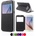 Samsung Galaxy S6 Window Wallet Кожен Калъф + Протектор