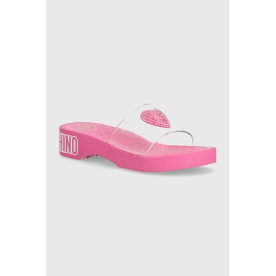 Love Moschino Чехли Love Moschino в розово с платформа JA28344G0II5260A (JA28344G0II5260A)