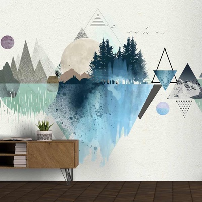 Decono Фототапет Геометрични Планини