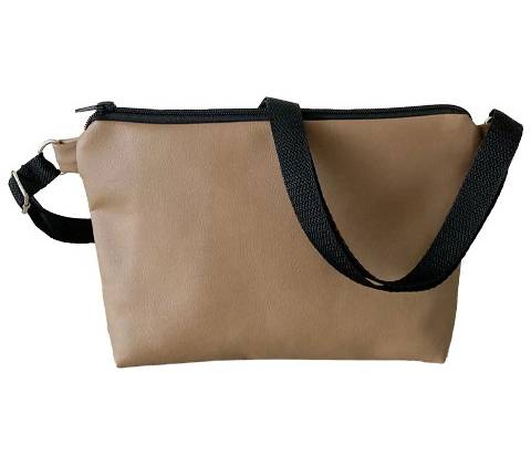 Crossbody Simplicity Světle hnědá