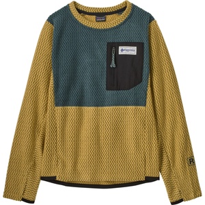 Patagonia Детски поларен пуловер Patagonia Kid's R1 Air Crew Fleece jumper - Hut Tripper Label: Lynx Tan (704-6562-0313)