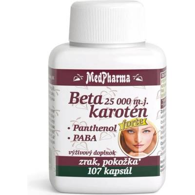 MedPharma Betakaroten 25000 IU + pantenol + PABA 100+7 kapslí
