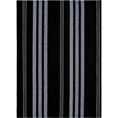 SCANquilt utěrka SCANDIA pruhy černošedá 50 x 70 cm