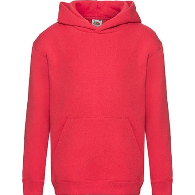 Fruit of the Loom Detská Mikina s kapucňou 62-037-0 Red