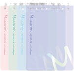DELI Macaron А7 60 страници цветна тетрадка със спирала DEN403-A7 (DEN403-A7)