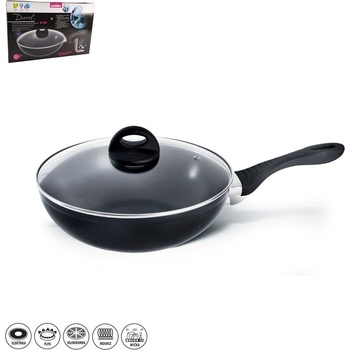 Orion pánev Diamant s nepřilnavý povrch a poklicí WOK 28 cm