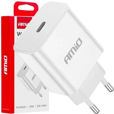 Síťová nabíječka USB-C 20W Quick Charge 230V AMIO-03891 | Zboží Auto
