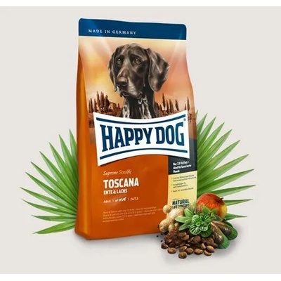 Happy Dog Sensible Toscana - с патешко, сьомга и билки 12.5kg