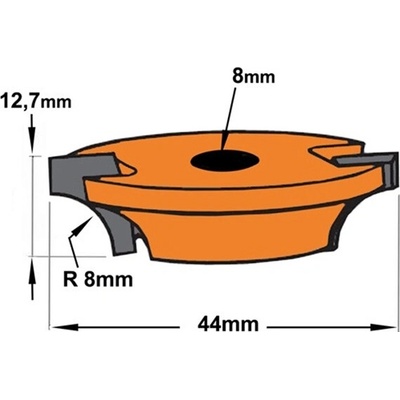 CMT Orange Tools CMT C822 Talířová fréza rádiusová - D33X12,7 R8 F8