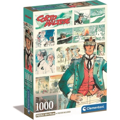 Clementoni - Puzzle Corto Maltese: Adventure sailor - 1 000 piese