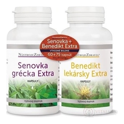 Nástroje Zdraví JÍZENKA + BENEDIKT Extra 60 + 75 kapslí