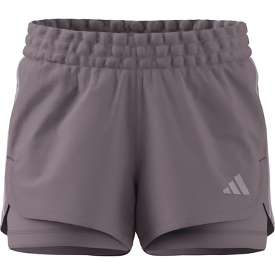 Дамски къси панталони adidas Women's Pacer 2in1 Shorts - Preloved Fig - размер XL (112-4474-0115)