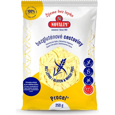 Novalim Procel Bezlepkové cestoviny rezance 250g