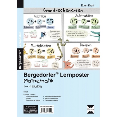 Lernposter Mathematik 1.-4.Klasse - Kraft, Ellen