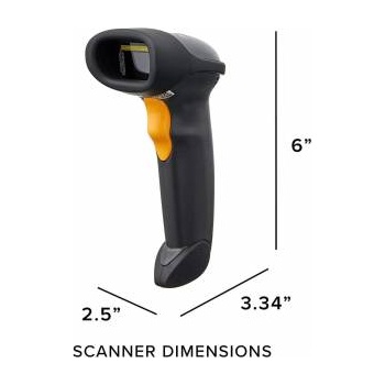 Zebra Баркод скенер Symbol LS2208, Кабел и стойка