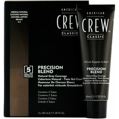 American Crew farba na vlasy precision blend Dark tmavohnedá 2-3 3 x 40 ml