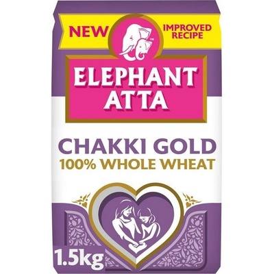 Elephant Atta Celozrnná Pšeničná Mouka 1,5 kg