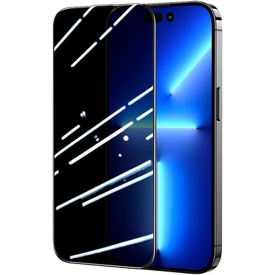 JOYROOM Закалено стъкло Joyroom Knight 2.5D TG за iPhone 14 Pro, Със затъмняване, Черно-прозрачно (6956116716974)
