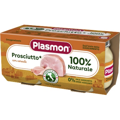 Plasmon Пюре Прошуто (свинско месо), 6+ м 2Х80г