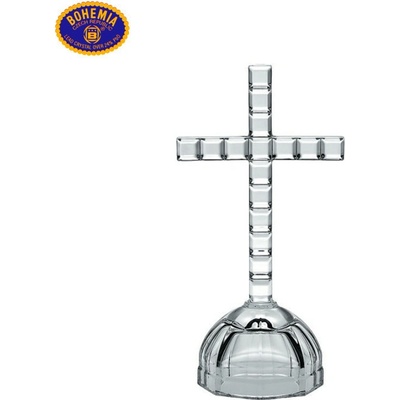 Crystal Bohemia Bohemia Crystal kříž hladký 21,5cm "na kopečku"