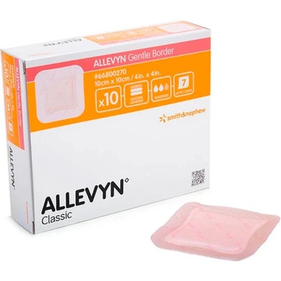 SMITH and NEPHEW Allevyn Gentle Border 10 x 10 cm 10 ks