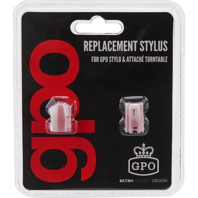 GPO Игли за грамофон GPO - Replacement Stylus, 2 броя, бели (GPO16)