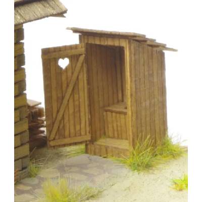 MDS - Modelové domečky Špalek WC - Kadibúdka a hnojisko 1:72