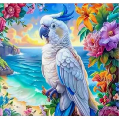 Norimpex - Puzzle Diamant painting: Cockatoo 30x40cm - 1 - 39 piese