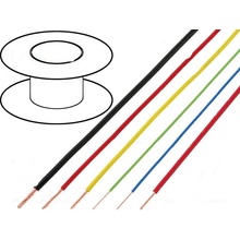 BQ CABLE Kabel FLRY licna CU 1mm2 PVC černá 60V