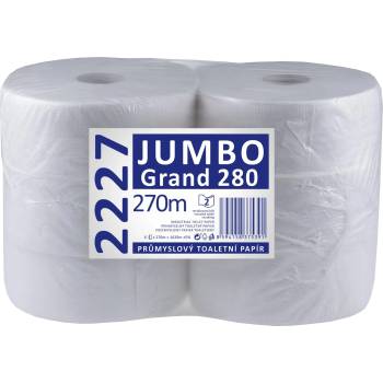 Linteo JUMBO Grand 280 двуслойно бяло рециклирано, 270 м (6 бр. )