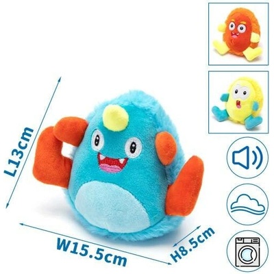 Nobleza plyšová little monster 13 cm oranžová