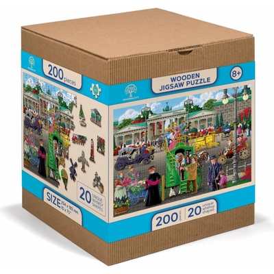 WOODEN CITY Dřevěné Pařížské náměstí v Berlíně 2v1 EKO 200 dílků