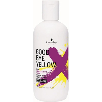 Schwarzkopf Professional Goodbye Yellow pH 4.5 Neutralizing Wash šampon pro neutralizaci žlutých tónů blond vlasů 300 ml