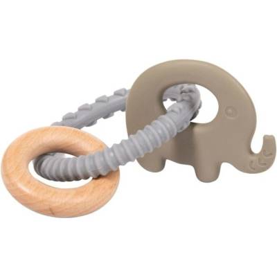 Bo Jungle B Rattle Rings Elephant Blue