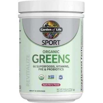 Garden of Life Sport Organic Greens [270 грама] Ябълка с горски плодое