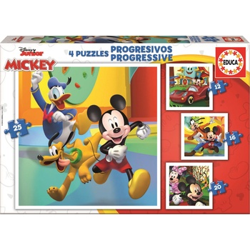 Image 1 of Educa - Puzzle 4v1 Mickey & Friends - 1 - 39 piese