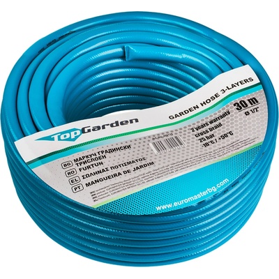 TopGarden Маркуч градински трислоен 1/2" 30m TG