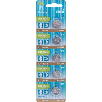 EXTOL Energy CR1632 5ks 42052